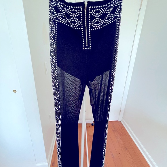 Women matching set  crop bralette and matching flared pants NWT size small. - Picture 5 of 5